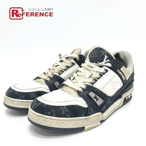 LOUIS VUITTON ルイヴィトン LV トレイナー 靴 ローカット ラインスニーカー モノグ...