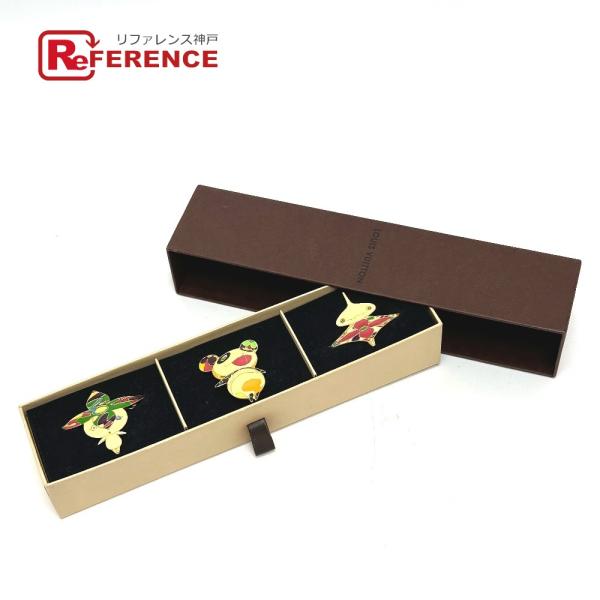 LOUIS VUITTON ルイヴィトン M92595 ヘアピン 3点セット 村上隆 パンダ オニオ...