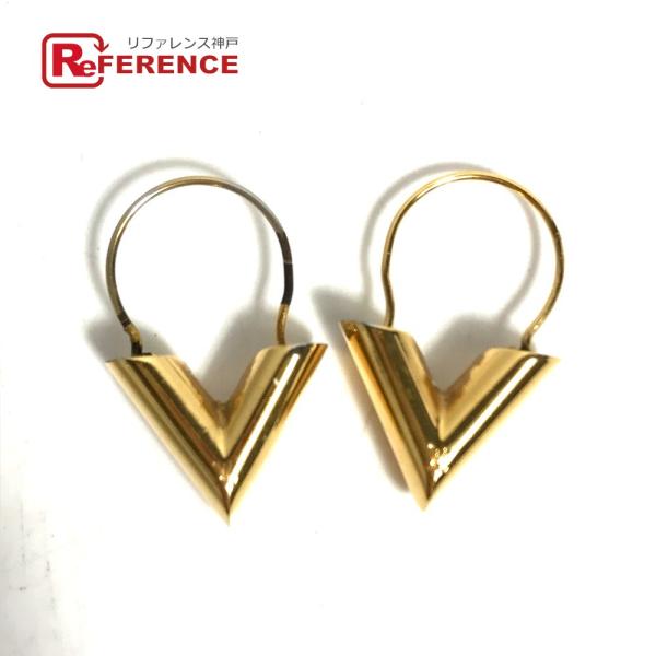 LOUIS VUITTON ルイヴィトン M61088  ピアス エセンシャル V Vロゴ アクセサ...