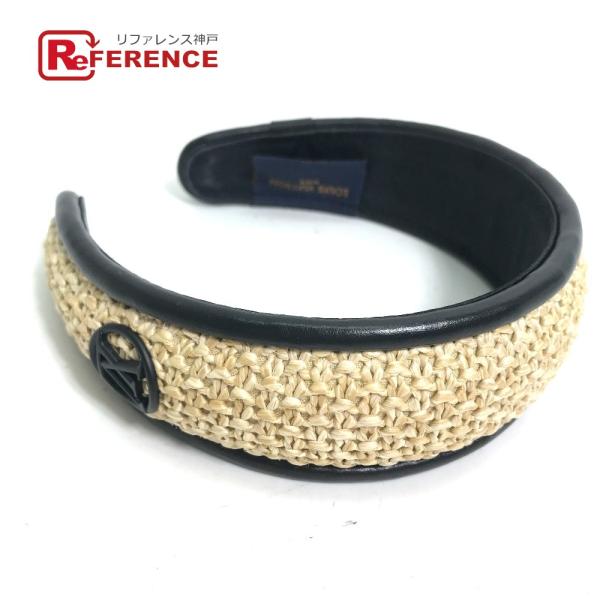 LOUIS VUITTON ルイヴィトン M77534  ヘットバンド・ラフィア ヘアアクセサリー ...