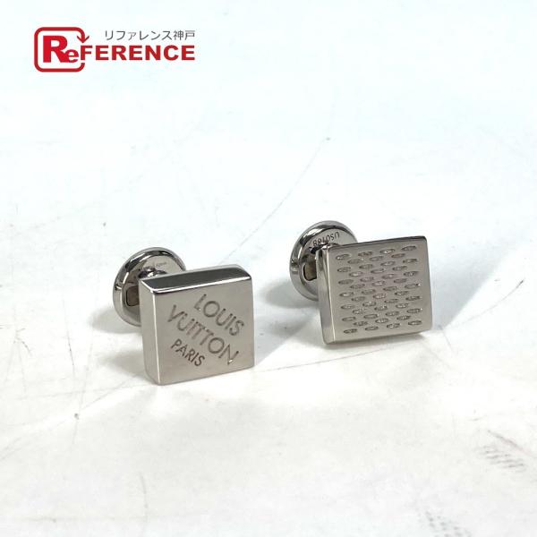 美品 LOUIS VUITTON ルイヴィトン M61975 カフリンク・ダミエ アクセサリー ダミ...