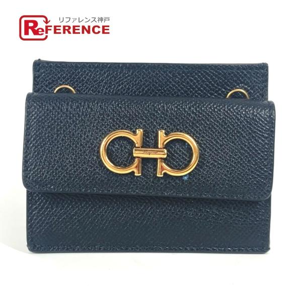 新品同様 Salvatore Ferragamo サルヴァトーレフェラガモ ガンチーニ コインケース...