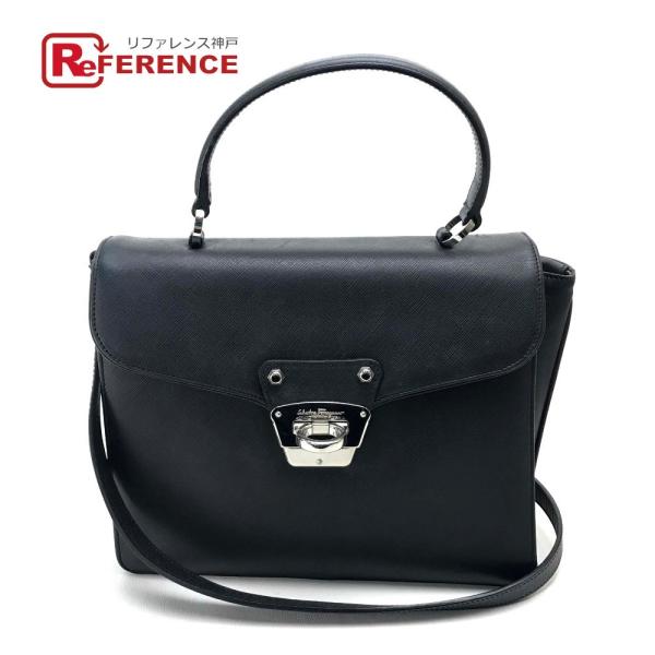 Salvatore Ferragamo サルヴァトーレフェラガモ 2wayショルダー ハンドバッグ ...