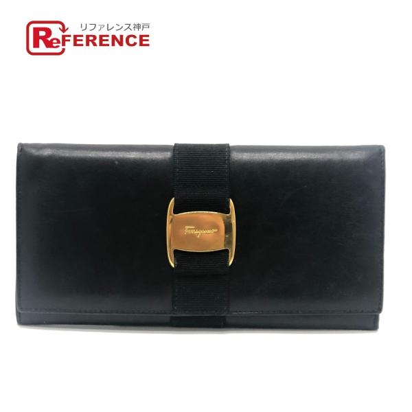 Salvatore Ferragamo サルヴァトーレフェラガモ ヴァラ 財布 ロングウォレット 2...