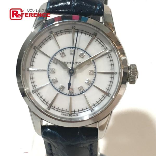 美品 HAMILTON ハミルトン Ｈ403110 腕時計 レイルロード 12Pダイヤ 腕時計 SS...