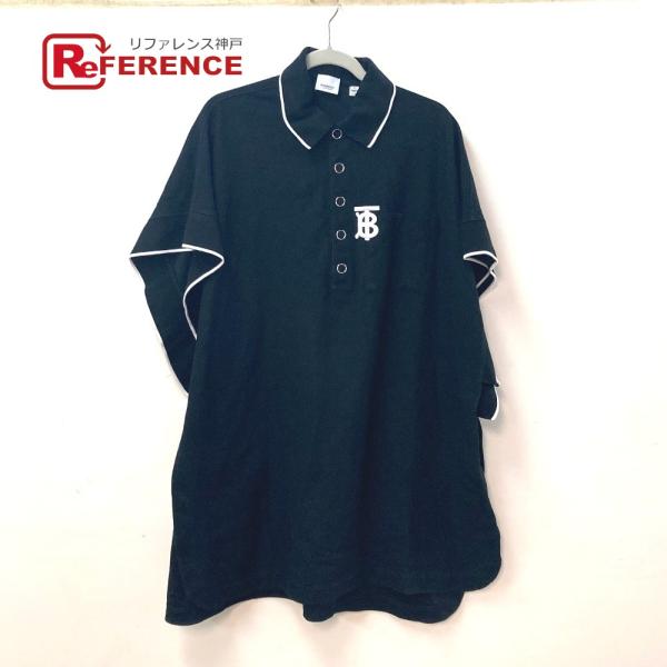 BURBERRY バーバリー 8015131 TB ロゴ バイカラー 羽織 トップス ポンチョ ブラ...