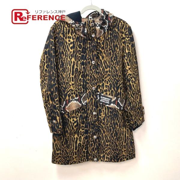 BURBERRY バーバリー 8022743 レオパード 豹 ヒョウ パイソン柄 フード付き ジャン...