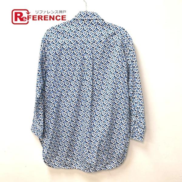 美品 BURBERRY バーバリー 8048813 TB シャツワンピース ロゴ トップス 長袖 ア...