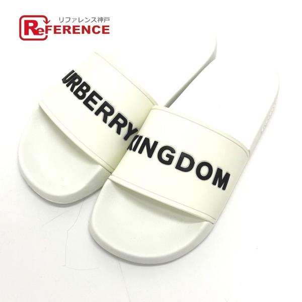 BURBERRY バーバリー バイカラー ビーチサンダル ロゴ KINGDOM 靴 シャワーサンダル...