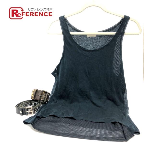 BALENCIAGA バレンシアガ タンクトップ 　HTCベルト 3点セット  ネイビー【中古】