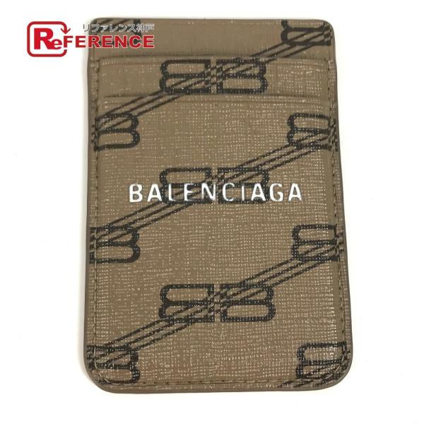 美品 BALENCIAGA バレンシアガ 675835 ロゴ  magsafe マグセーフ 名刺入れ...