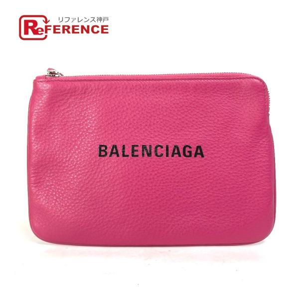 BALENCIAGA バレンシアガ 492465 ロゴ エブリデイ ポーチＭ  カバン クラッチバッ...
