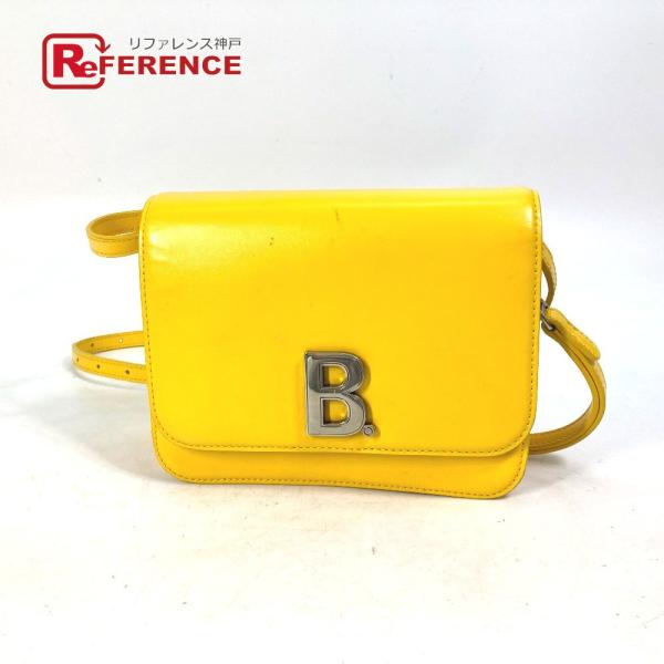 BALENCIAGA バレンシアガ 592898 Bロゴ ポシェット 斜め掛け ショルダーバッグ イ...