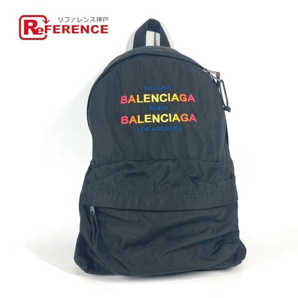 BALENCIAGA バレンシアガ 503221 ロゴ バックパック カバン エクスプローラー リュ...
