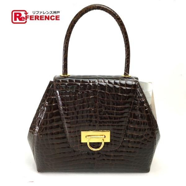 NO-BRAND ノーブランド  レディース ハンドバッグ クロコダイル レディース