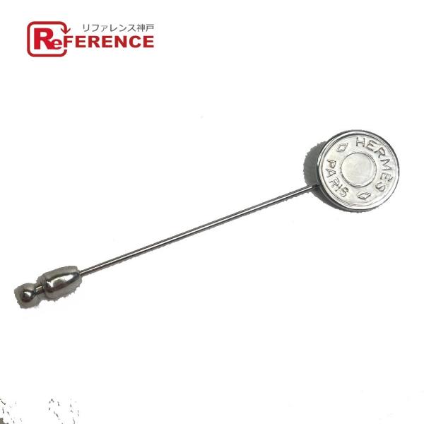 HERMES エルメス セリエ ハットピン ピンバッジ メタル シルバー ユニセックス【中古】