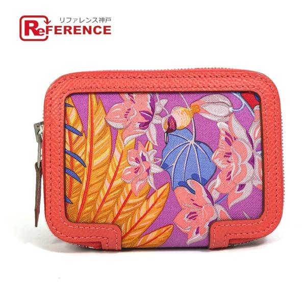 HERMES エルメス コインケース 小銭入れ 財布 ソワクール フラミンゴパーティ コンパクトウォ...