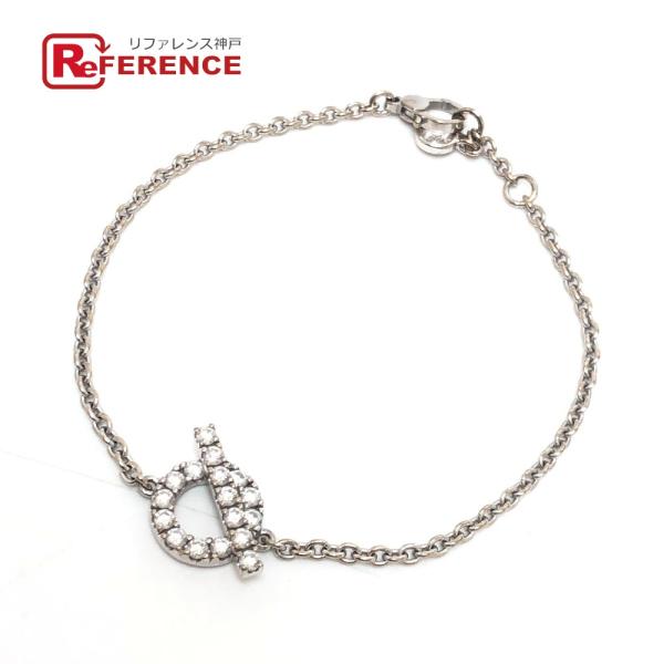 HERMES エルメス フィネス K18WG ダイヤモンド 0.55ct アクセサリー ブレスレット...