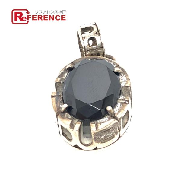 DUB ダブ SV925×ブラックキュービックジルゴニア ペンダントトップ KK 中古