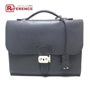 緑屋質屋】エルメス サックアデペッシュ38cm ボックスカーフ/黒 緑屋質屋】エルメス サックアデペッシュ38cm ボックスカーフ/黒