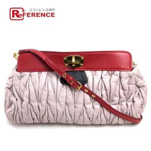 miu miu（ミュウミュウ） キルティング スタッズ 2WAY ショルダー