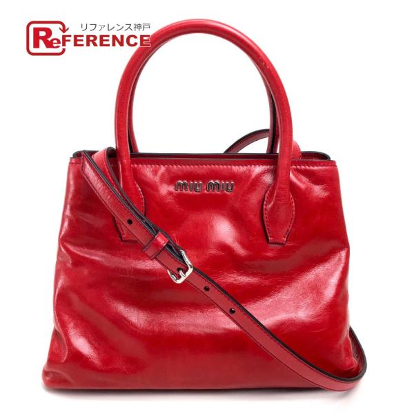 MIUMIU ミュウミュウ RN1069 ハンドバッグ ショルダーバッグ 手提げ バッグ ヴィテロシ...