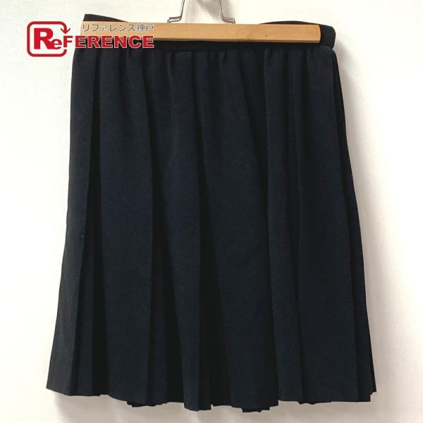 MIUMIU ミュウミュウ プリーツ ボトムス アパレル スカート ブラック レディース【中古】