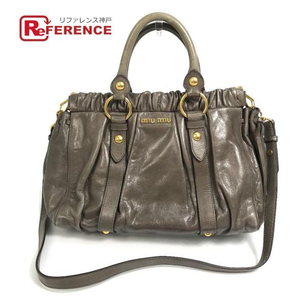 MIUMIU ミュウミュウ RT0383 VITELLO LUX(ヴィッテロリュクス) 2WAY シ...