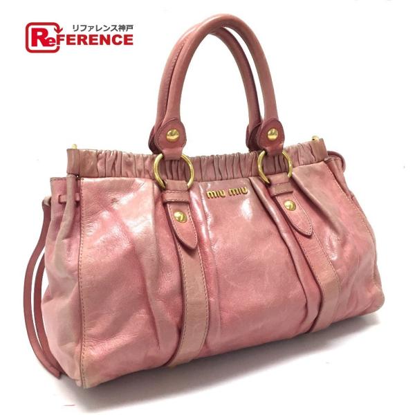 MIU MIU ミュウミュウ ショルダーバッグ ハンドバッグ VITTELO LUX（ヴィテロリュク...