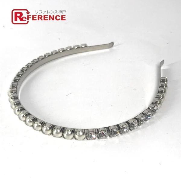 MIUMIU ミュウミュウ ラインストーン ヘアアクセサリー ヘッドバンド ヘアバンド カチューシャ...