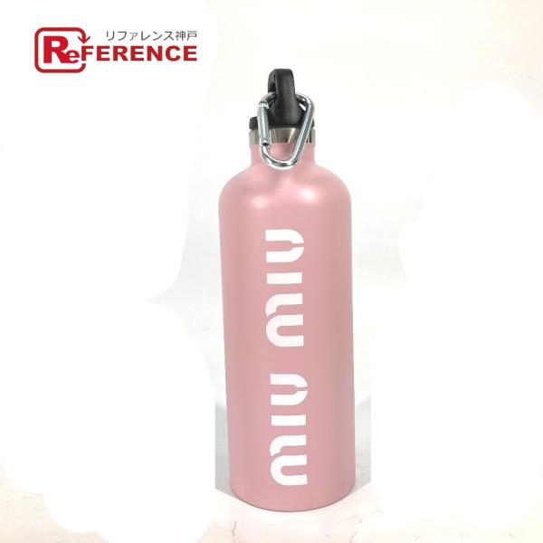 未使用 MIUMIU ミュウミュウ  5UH003 ロゴ ウォーターボトル 水筒 タンブラー ピンク...