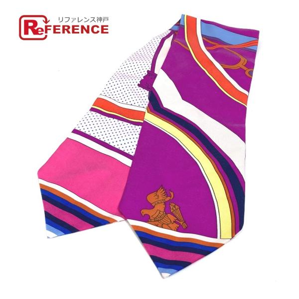 HERMES エルメス ツイルアップ Twill up バンドースカーフ スカーフ シルク ピンク ...