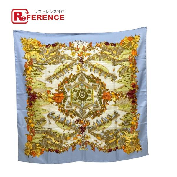 HERMES エルメス カレ90 Au Pays de Cocagne 楽園にて カレ 90  スカ...