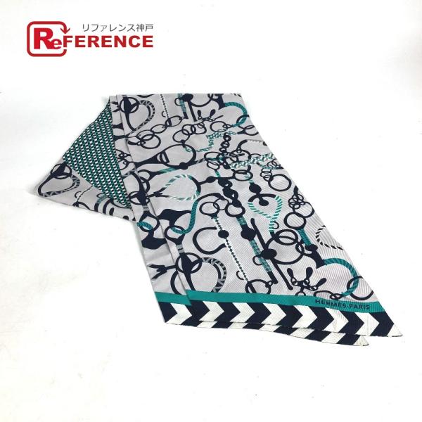 美品 HERMES エルメス マキシツイリー スカーフ グリーン レディース【中古】