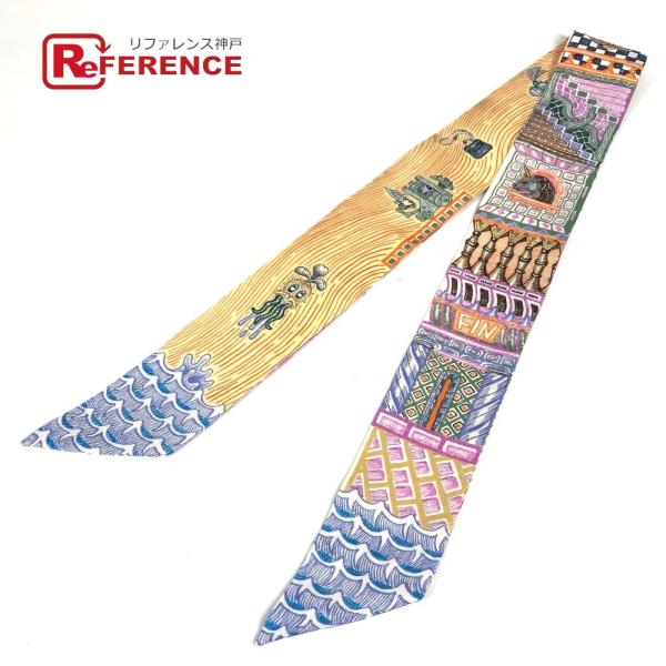 HERMES エルメス ツイリー ツィリー  バンドスカーフ スカーフ マルチカラー レディース【中...