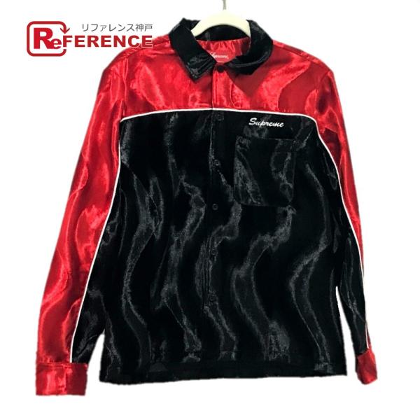 未使用 Supreme シュプリーム 18AW Velvet Swirl Work Shirt ベル...