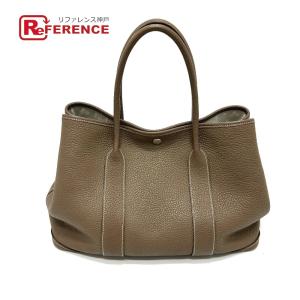 HERMES エルメス ガーデンパーティPM ガーデンパーティ PM カバン バッグ ハンドバッグ トートバッグ エトゥープ ベージュ 【中古】