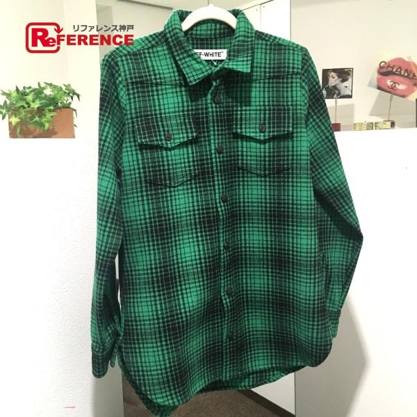 OFF-WHITE オフホワイト ジャケットコート XS TARTAN SHIRT DIAG ALL...