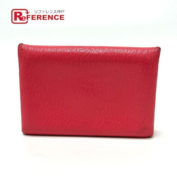 HERMES エルメス カルヴィ 2つ折り 名刺入れ パスケース カードケース ローズアザレ ピンク...