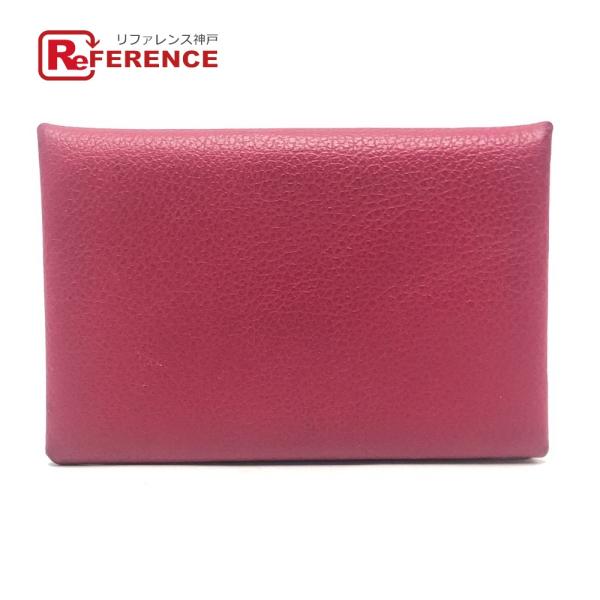 HERMES エルメス カルヴィ 小物 二つ折り カードケース 名刺入れ コインケース シルバー金具...