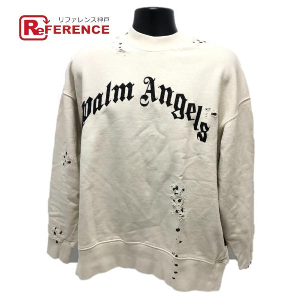 Palm Angels パームエンジェルス ロゴ ダメージ 加工 スウェット アパレル 長袖 トレー...