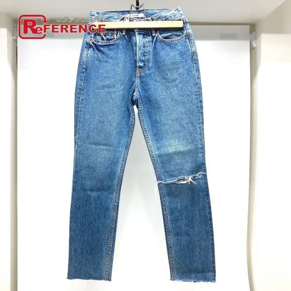 未使用 GRLFRND ガールフレンド ダメージ ボトムス アパレル デニムパンツ デニム ブルー ...
