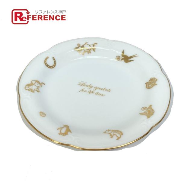 kamine カミネ ラッキーシンボル ノベルティ 縁起物 大倉陶園 食器 お皿 陶器 ホワイト ユ...