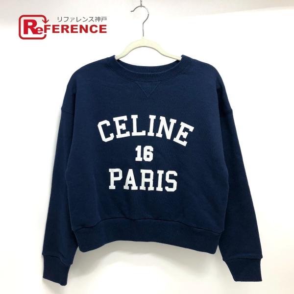 未使用 CELINE セリーヌ 649W.2Y09E.070W ロゴ スウェット トレーナー 07O...