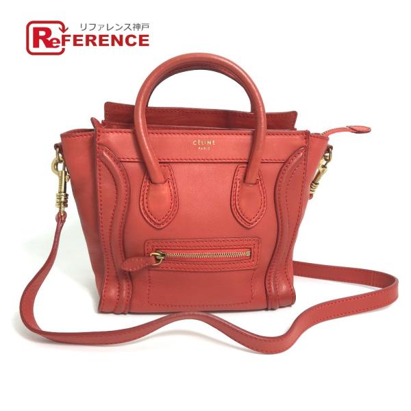 CELINE セリーヌ 168243 ナノショッパー ラゲージ 斜め掛け ショルダーバッグ ハンドバ...