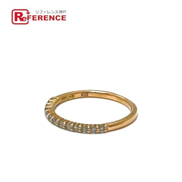 CELINE セリーヌ K10  ダイヤ リング・指輪 ゴールド レディース【中古】