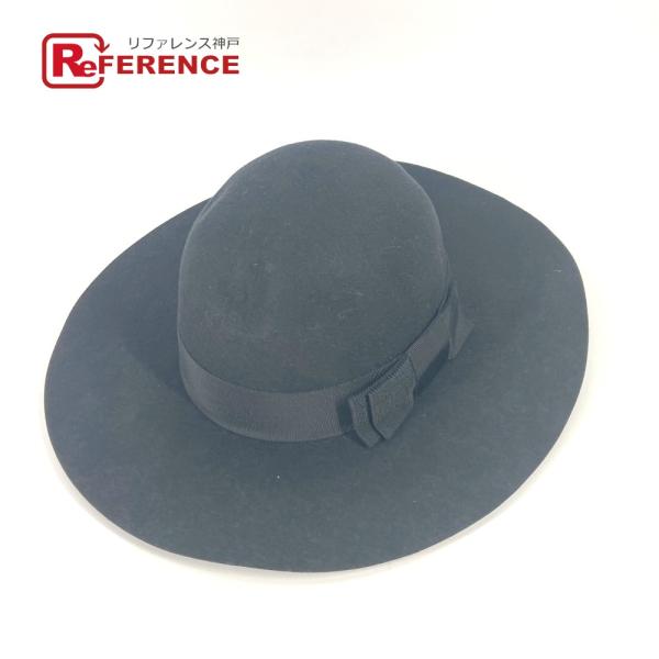 新品同様 CELINE セリーヌ 2AUC1149H マリア ケープライン フエルト ハット ハット...