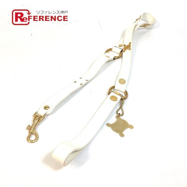 CELINE セリーヌ ペットグッズ チャーム付き トリオンフ ドッグリード 犬 ヴィンテージ リー...