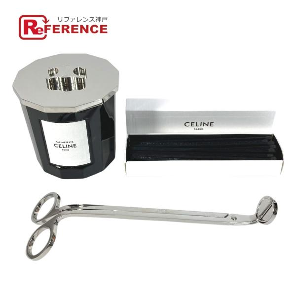 未使用 CELINE セリーヌ キャンドルセット 蝋燭 インテリア ロウソク  雑貨 ブラック レデ...