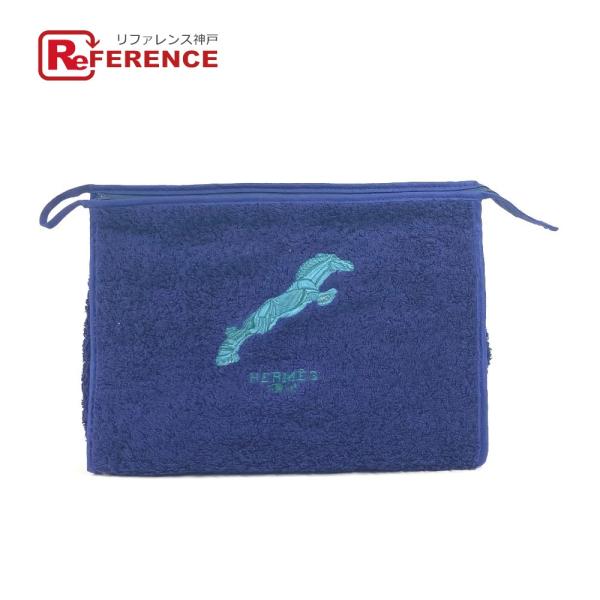 HERMES エルメス ロゴ クラッチバッグ クラッチバッグ カバン マルチポーチ メイクポーチ 馬...